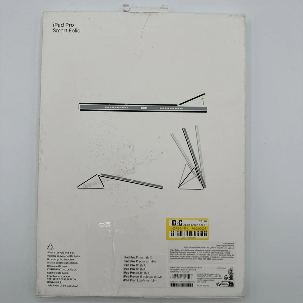 Genuine Apple - Smart Folio for iPad Pro 11-inch (M4) - Black